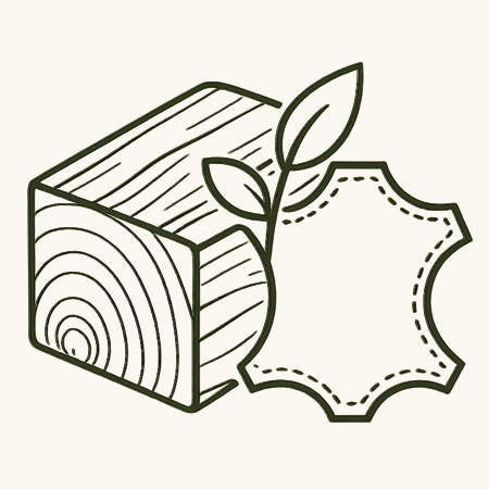 Natürliche Materialien für Zäune, Pflanzgefäße und Gartendekorationen